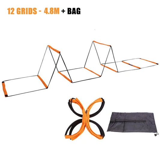 Dual-Purpose Soccer Training Jump Ladder – Agility & Speed Coordination Equipment