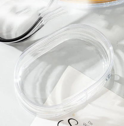 Transparent Storage Bags Keychain Data Line Coin Toys Organizer Case Thicken Clear Wallet Keyring Car Key Holder Jewelry Gifts