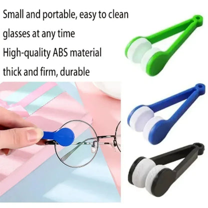 Microfiber Eyeglass Cleaning Brush – Portable Lens Cleaner for Glasses, Sunglasses & Travel Use