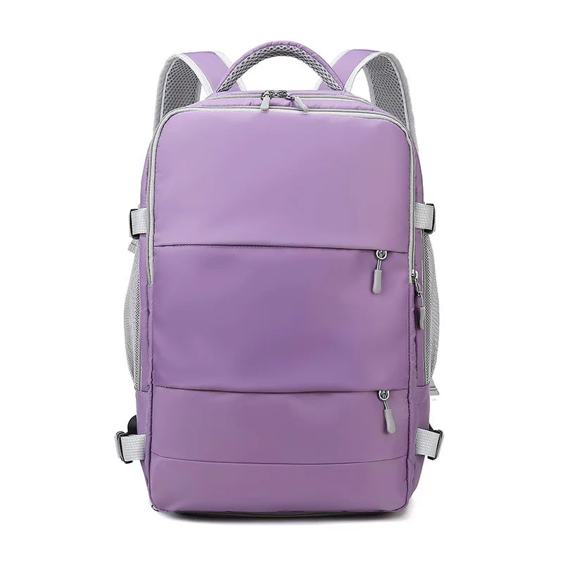 Large Capacity Travel Backpack – Waterproof Multifunctional Backpack with Shoe Compartment for Men & Women