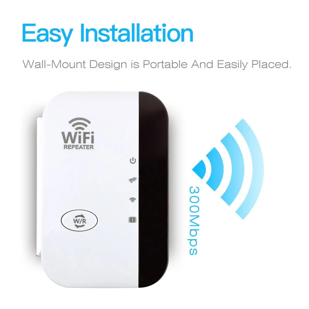 FENVI 300Mbps Wireless WiFi Repeater – Remote WiFi Extender & Amplifier with 802.11N Signal Booster