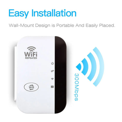 FENVI 300Mbps Wireless WiFi Repeater – Remote WiFi Extender & Amplifier with 802.11N Signal Booster