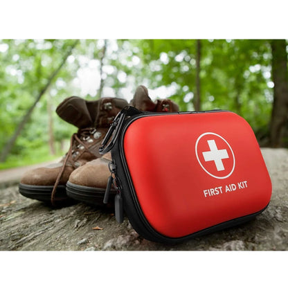 Empty First Aid Kit Bag – Compact EVA PU Case for Travel, Home, Camping & Survival Gear (Empty)
