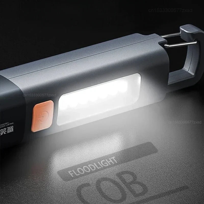 Xiaomi Portable Outdoor Flashlight – Strong LED Light with Variable Focus, Floodlight & Side Lights, Rechargeable Long-Range Torch