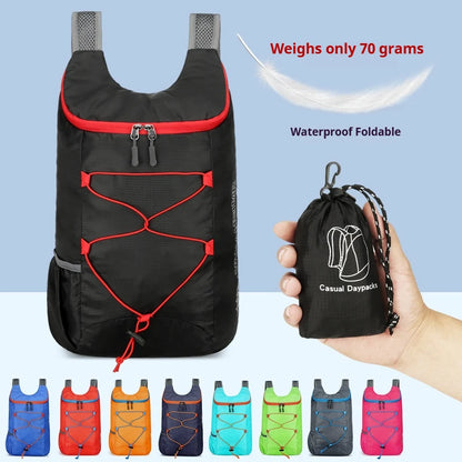 Small Foldable Lightweight Waterproof Sports Backpack – Portable Outdoor Camping & Hiking Bag