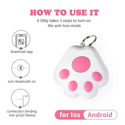 Bluetooth 5.0 Smart Anti-Loss Tracker – Pet, Child & Key GPS Locator with Two-Way Alarm