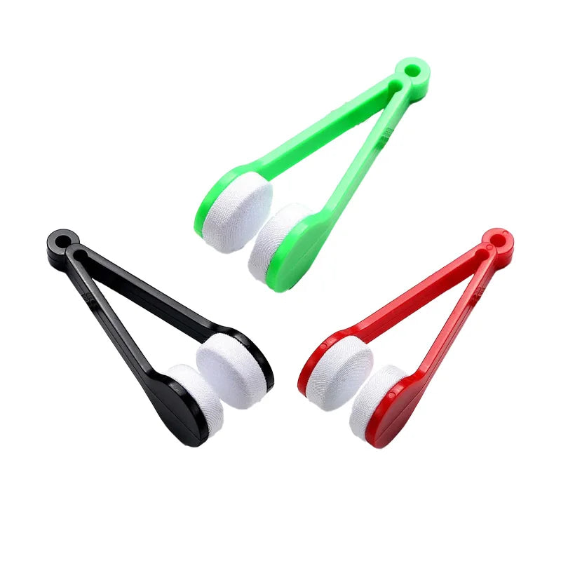 Microfiber Eyeglass Cleaning Brush – Portable Lens Cleaner for Glasses, Sunglasses & Travel Use