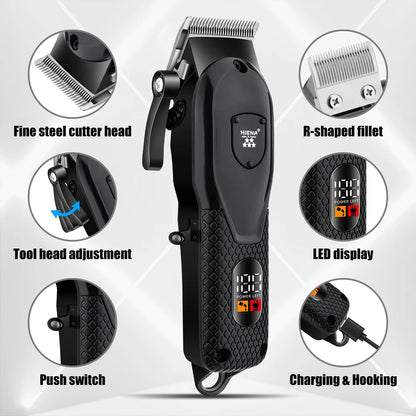 Kemei KM-1071 Hair Clipper – Professional Cordless Barber Trimmer with Stainless Blade & Taper Lever