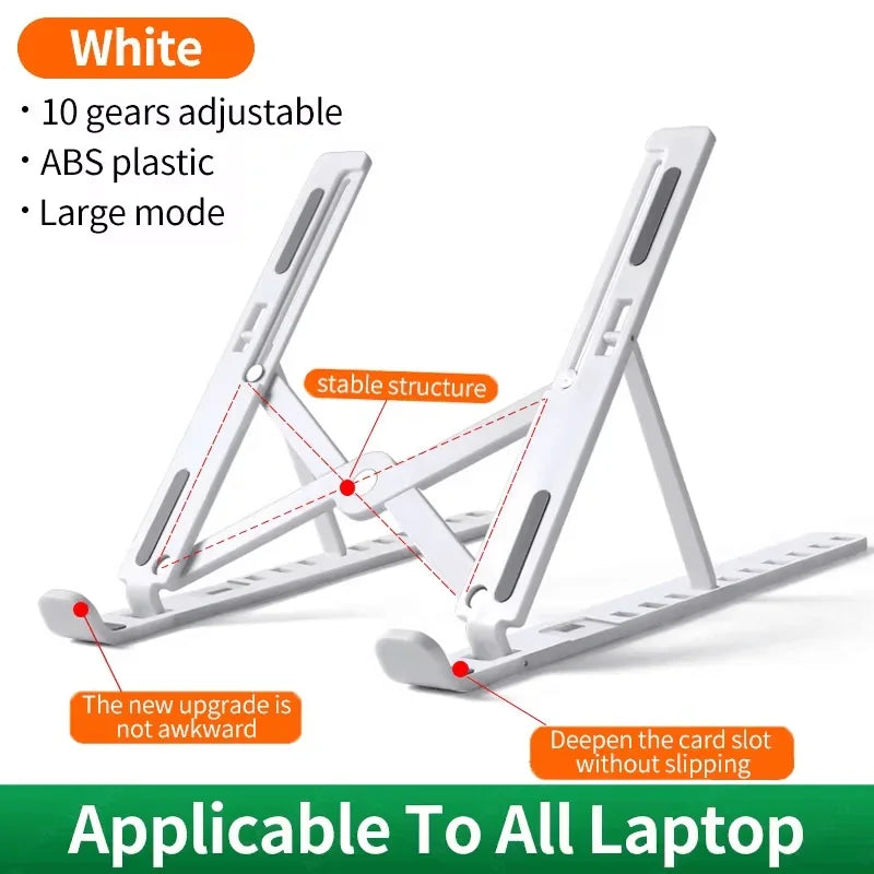 Portable foldable computer monitor stand, adjustable laptop stand, suitable for small-sized tablet dock accessories