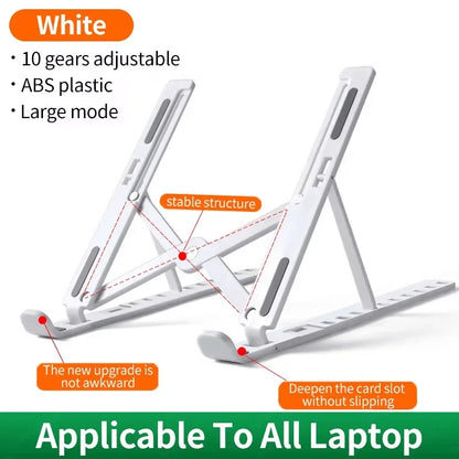 Portable foldable computer monitor stand, adjustable laptop stand, suitable for small-sized tablet dock accessories