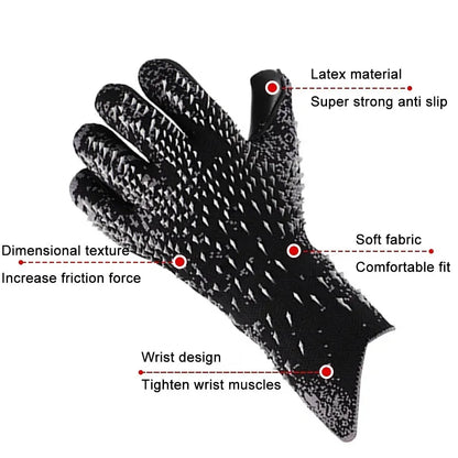Professional Soccer Goalie Gloves – Latex Thickened Goalkeeper Gloves for Adults & Youth