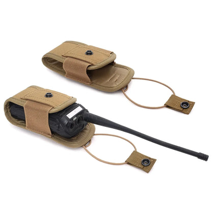 Tactical MOLLE Radio Pouch – 1000D Portable Walkie Talkie Holder for Camping & Hunting