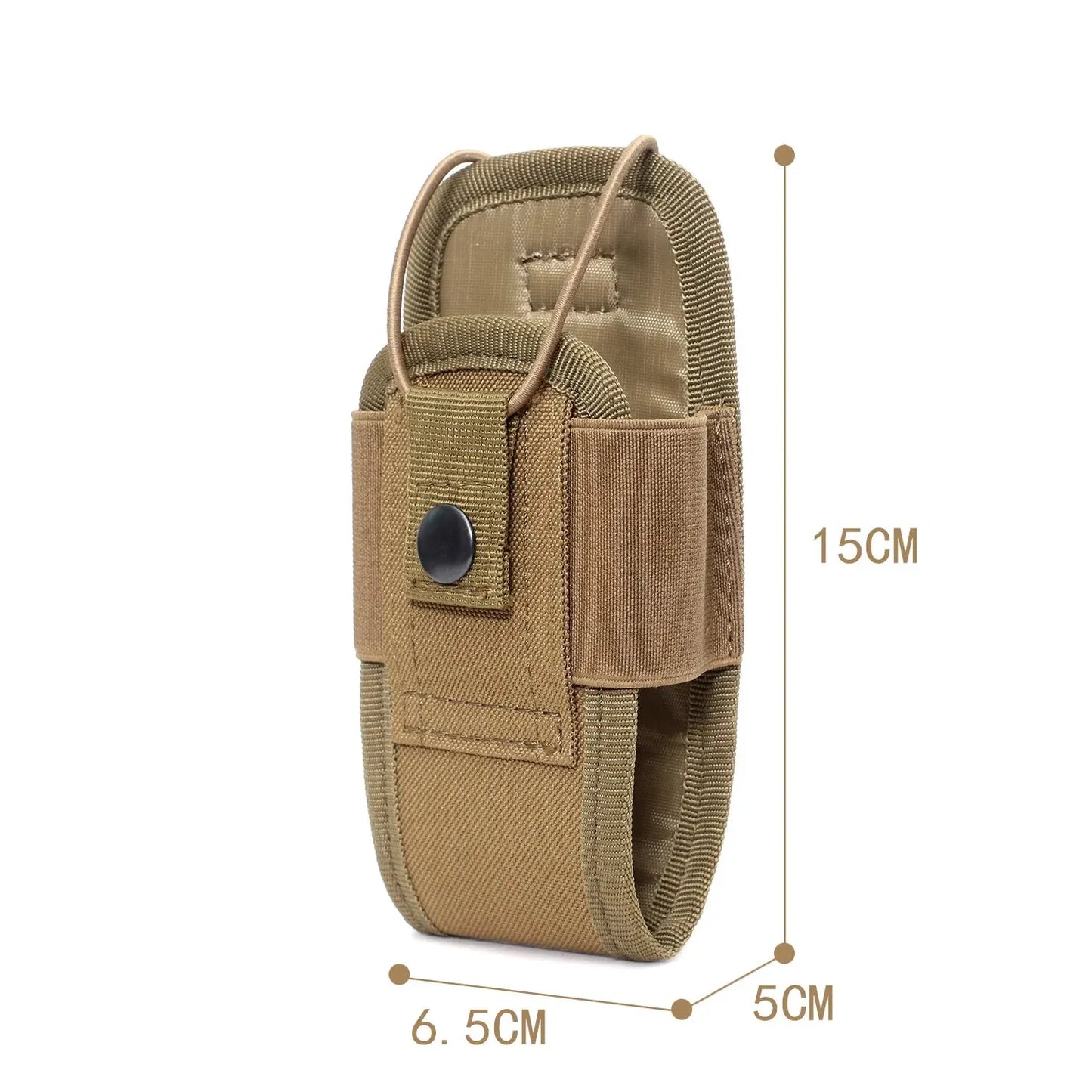 Tactical MOLLE Radio Pouch – 1000D Portable Walkie Talkie Holder for Camping & Hunting