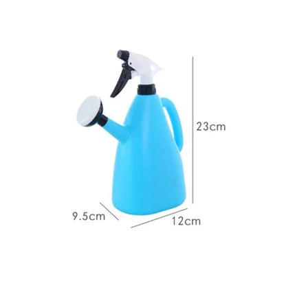 Adjustable Spray Watering Pot – 1L Plastic Flower Sprayer with Dual Nozzles