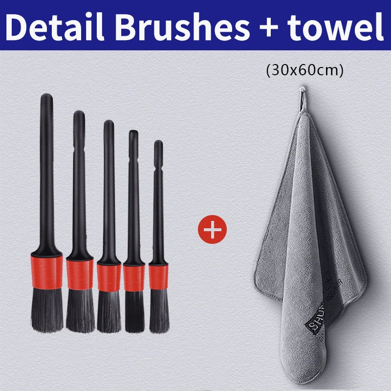 Car Wash High End Microfiber Towel Car Cleaning Drying Cloth Hemming Car Care Cloth Detailing Wash Towel