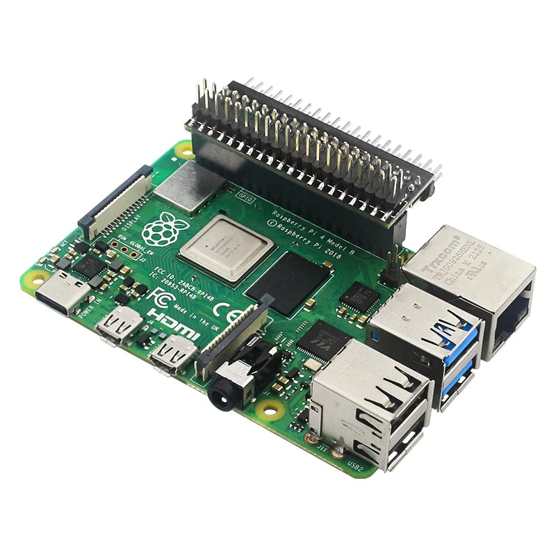 Raspberry Pi 40 Pin GPIO Extension Header Double Row Right Angle GPIO Edge Extension Connector for Pi 4B 3B+ 3B Zero 2 W