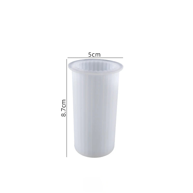 Silicone Striped Roman Column Candle Mold – DIY Silicone Candle Making Tool