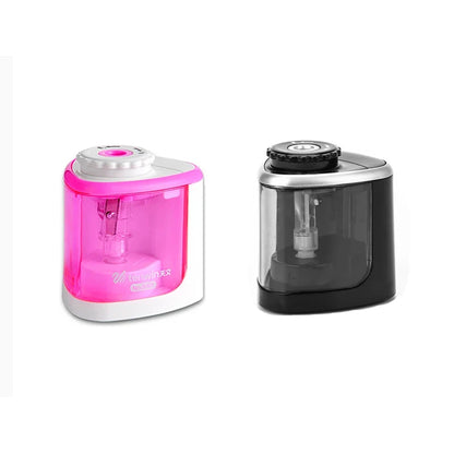 Tenwin Electric & Manual 2-in-1 Pencil Sharpener – Portable Safe Auto Blade Sharpener for Students & Artists