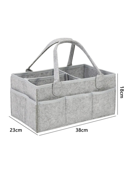 Baby Stroller Organizer Tote Bag – Foldable Portable Diaper Storage with Hanging Design for Moms