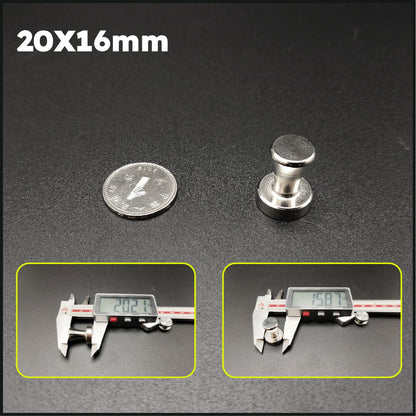 Super Strong Neodymium Magnetic Pushpins – Magnetic Thumbtacks for Refrigerator & Whiteboard