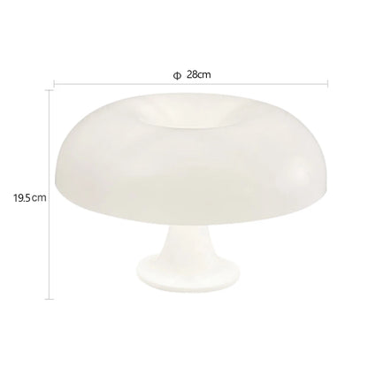 Mushroom Table Lamp – Modern Minimalist Danish Designer Bedside Lamp with 3-Color Dimming & USB Charging