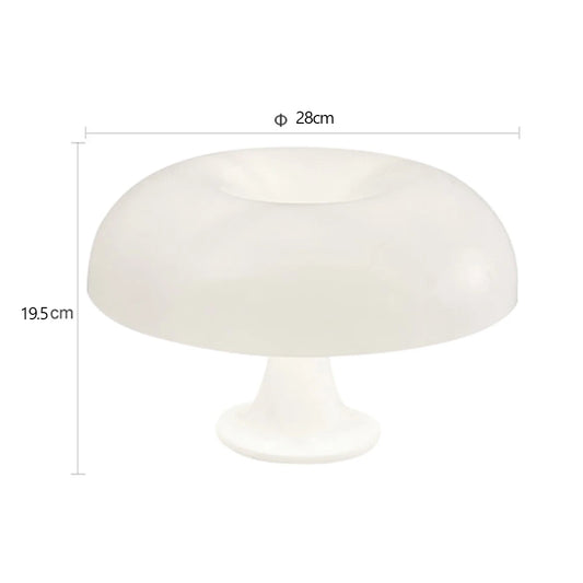 Mushroom Table Lamp – Modern Minimalist Danish Designer Bedside Lamp with 3-Color Dimming & USB Charging