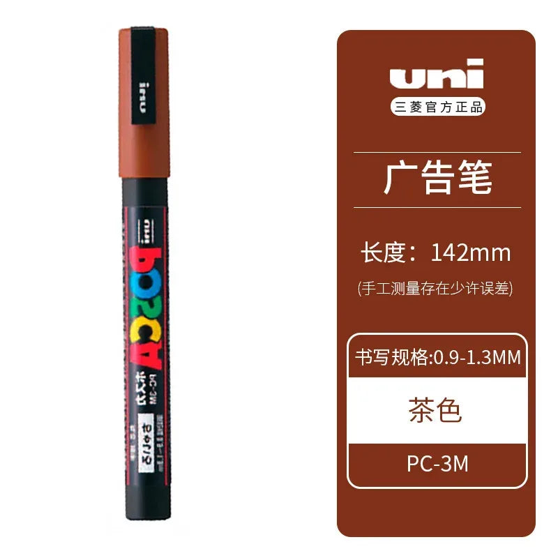 Uni Posca Full Marker Set – Multi-Colours Acrylic Permanent Graffiti Painting Pens