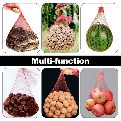 100 pieces of heavy-duty plastic garden netting, suitable for watermelon, melon, vertical planting and hammock with straps.