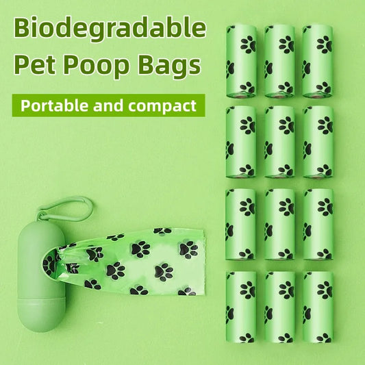 Biodegradable Dog Poop Bags – Eco-Friendly Scented Waste Bags with Dispenser