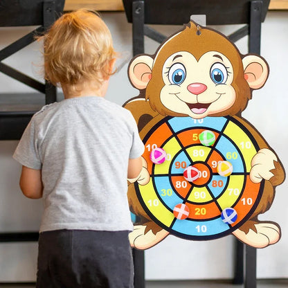 Educational Games Dart Board – Montessori Sticky Ball Toy for Children 3 to 7 Years Indoor Sports & Learning