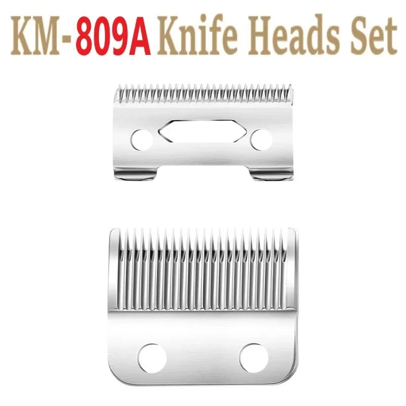 Kemei KM-809A Hair Clipper – Professional Wireless Trimmer with Stainless Blades & LED Display