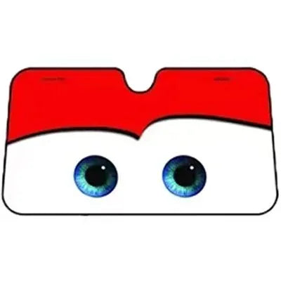 Car Front Windshield Sunshade – Solar Protection Sun Visor Cover with Fun Face Design