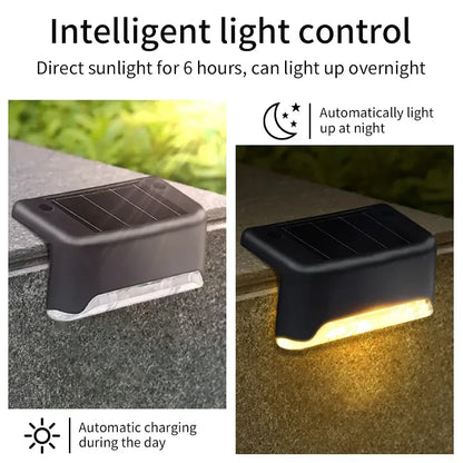 1pcs 4pcs Solar Deck Lights Outdoor Solar Lights Waterproof Garden Light Solar Stairs Light for Patio Stairs Railing Pathway