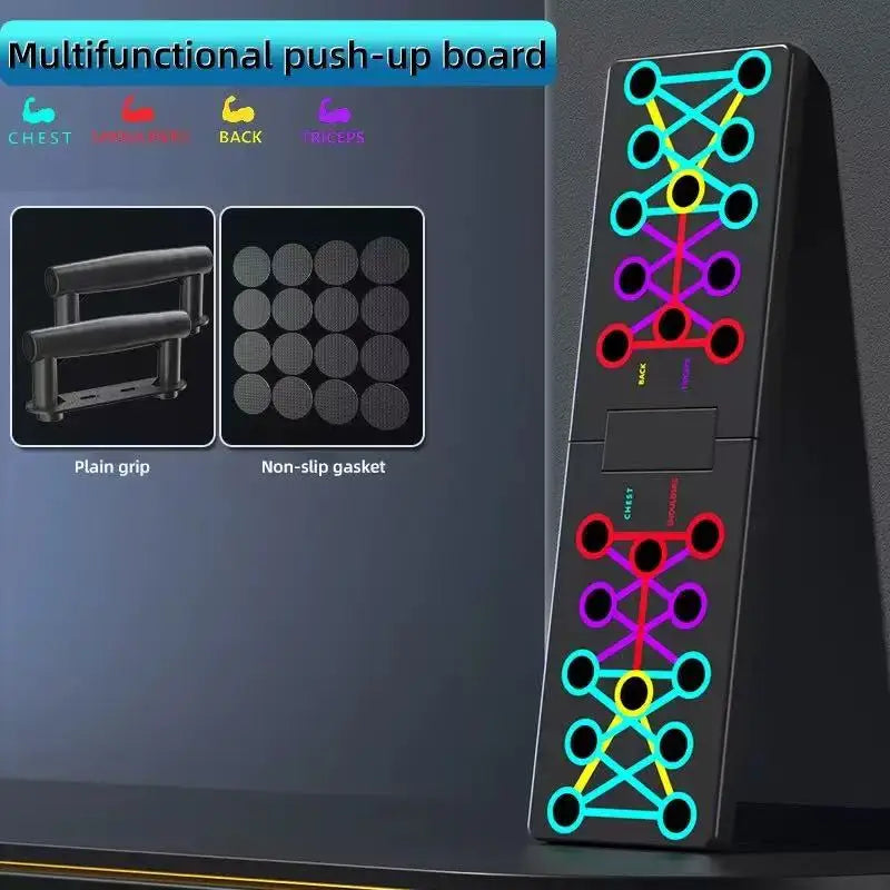 Portable Push-up Board Set – Multifunctional Foldable Push-up Bars for Chest, Arms & Back Training