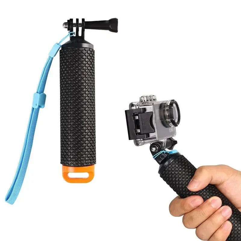 Floating Hand Grip for GoPro Hero 12/11/10/9/8/7/6/5 – Buoyancy Rod Handle Mount for DJI Osmo, Xiaomi Yi, SJ4000 Action Cameras