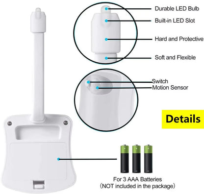 Mini Kawayi Human Infrared Sensing LED Night Light Stick – 16/8 Color Motion Sensing Toilet & Bathroom Lamp