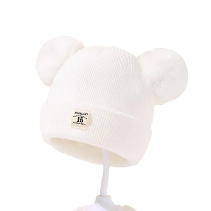 Baby Girls Winter Warm Thickened Sweater – Puff Sleeve Embroidered Top (1-6 Years)