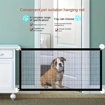 Dog Fence Netting Barrier – Foldable Breathable Mesh Pet & Baby Safety Fence