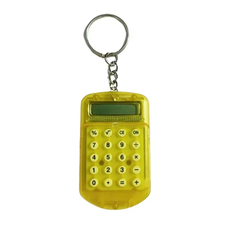 Portable Cute Mini Flip Calculator Pendant – Creative Cartoon Keychain Pocket Calculator for School & Office Supplies Gifts