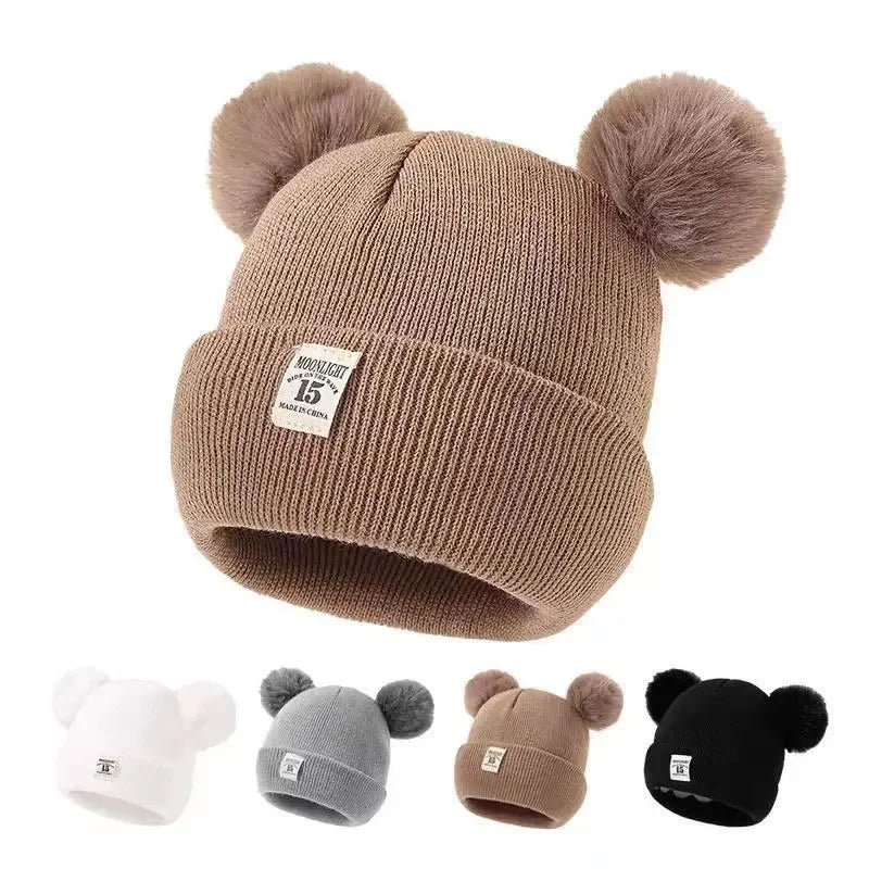 Baby Girls Winter Warm Thickened Sweater – Puff Sleeve Embroidered Top (1-6 Years)