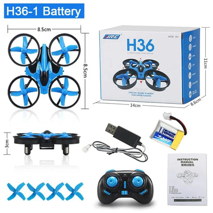 H36 Mini Drone – 6-Axis FPV RC Quadcopter with Headless Mode, 360° Flips & One-Key Return – Kids’ Remote Control Helicopter Toy