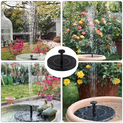 Outdoor Solar Birdbath Fountain Garden Decoration Floating Pool Garden Waterfall Fountain Decoration