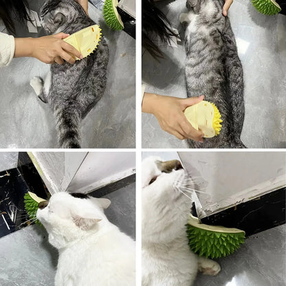 Cat Scratcher & Massager – Grooming Brush Comb for Cats & Dogs with Hair Removal Function
