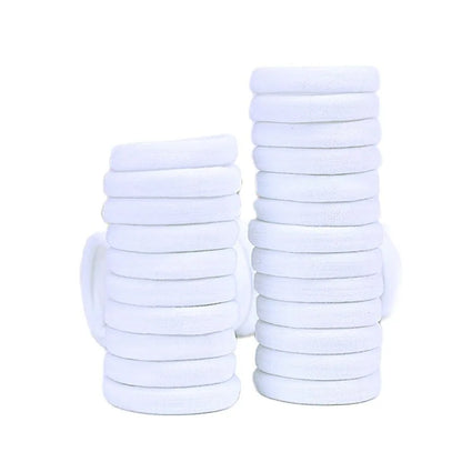 50/100pcs Boho Seamless Elastic Hair Ties-Thick Comfortable & Durable Ponytail Holders for Women - Solid Color Hair Accessories