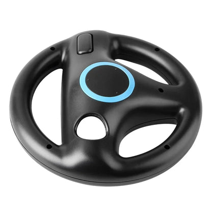 Steering Wheel for Nintendo Wii Remote Controller – Black & White Racing Wheel for Mario Kart and Wii Racing Games