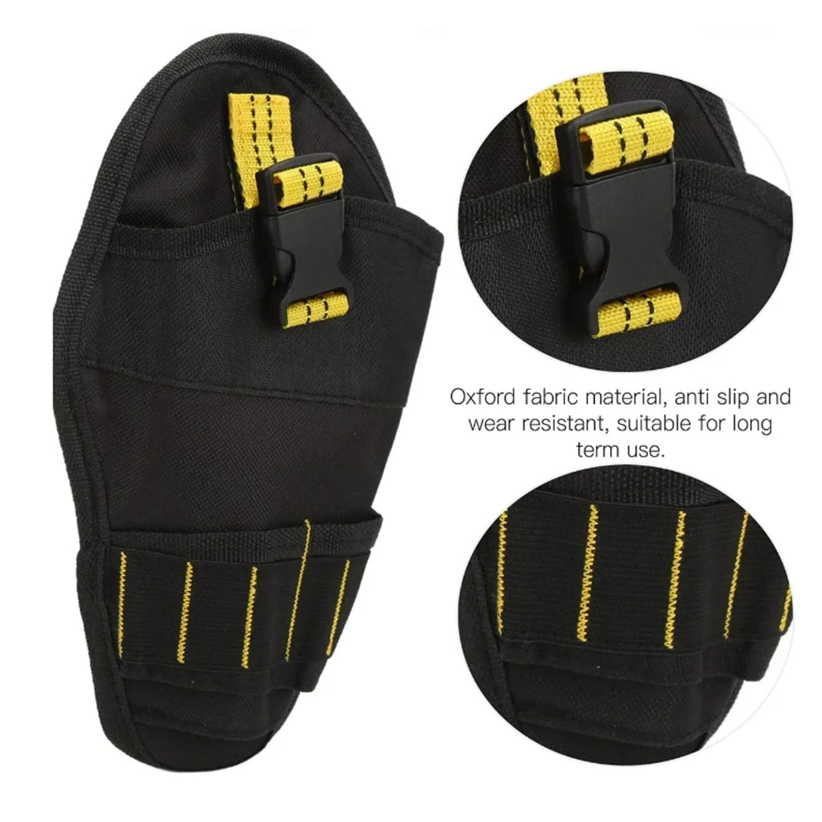 Power Tool Holster Cordless Drill Holster/Single Hook with Metal Clip for Easy Attachment