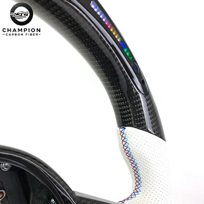 For BMW G80 G81 G30 G32 G34 G36 G20 G22 G23 G26 Racing Sport LED Display Carbon Fiber Steering Wheel Automotive Parts