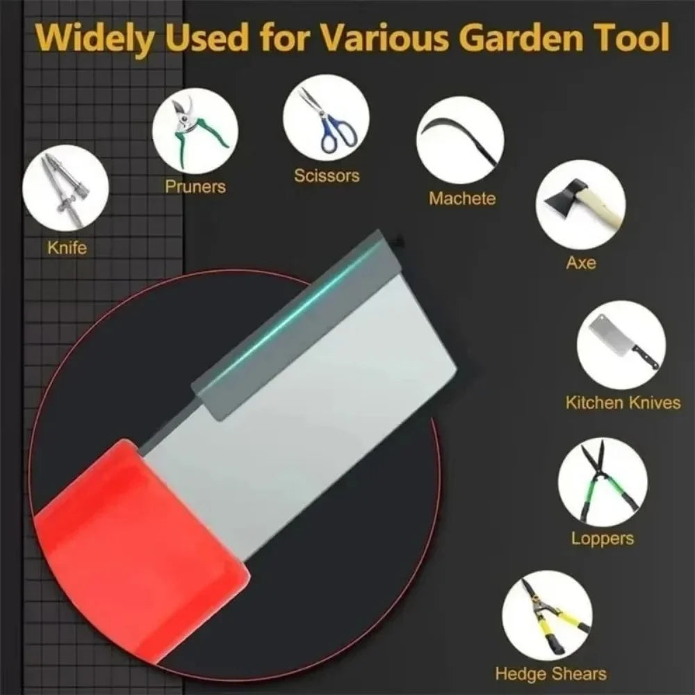 Handheld Knife Sharpener Professional Kitchen Knife Sharpener Quick Sharpen Scissors with Lid Stone Kitchen Tool For All Blades