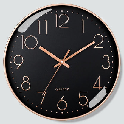 8-Inch Silent Quartz Wall Clock – Minimalist Digital Home Decor for Living Room & Bedroom