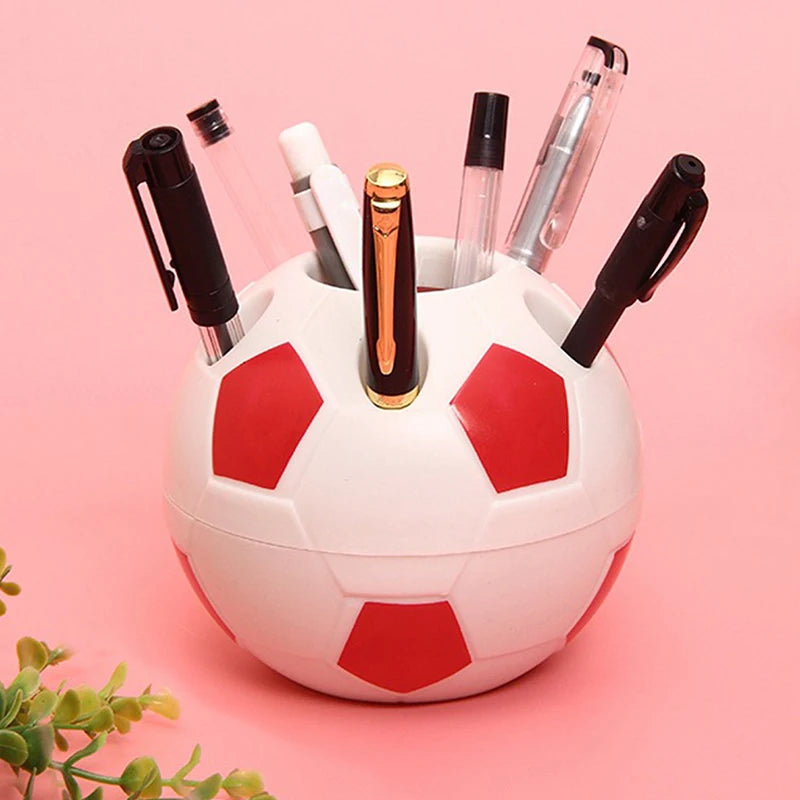 Soccer Ball Pen Holder – Football-Shaped Desktop Organizer for Kids & Students